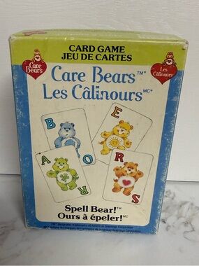 Vintage Care Bears “Spell Game” card game
